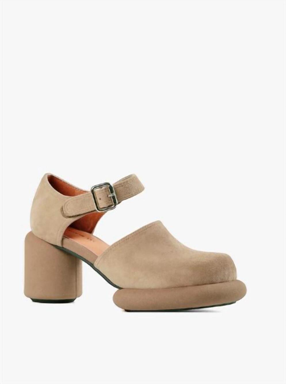 NEW ALL BLACK women's mod jane shoes in taupe